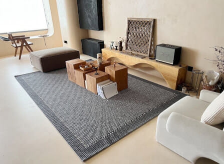 พรม MJHOMEDESIGNS THE NOMAD SERIES ขนาด 140 X 200 ซม. ดำ_1