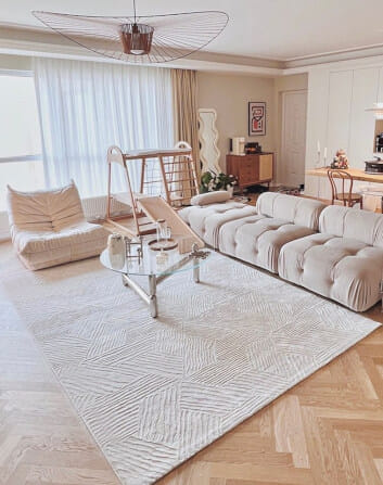 พรม MJhomedesigns Raphael Series STRH-02 ขนาด 160 x 230 ซม. ครีม_1
