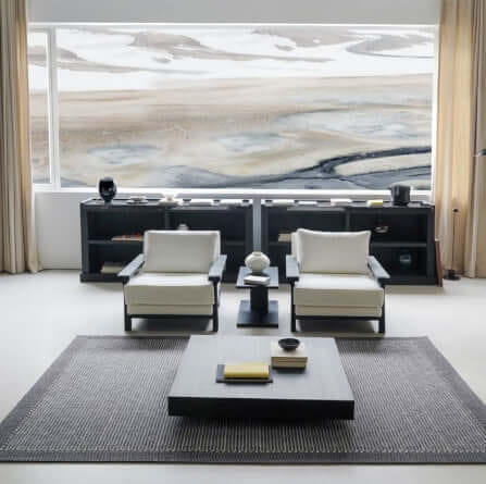 พรม MJHOMEDESIGNS THE NOMAD SERIES ขนาด 140 X 200 ซม. ดำ_2