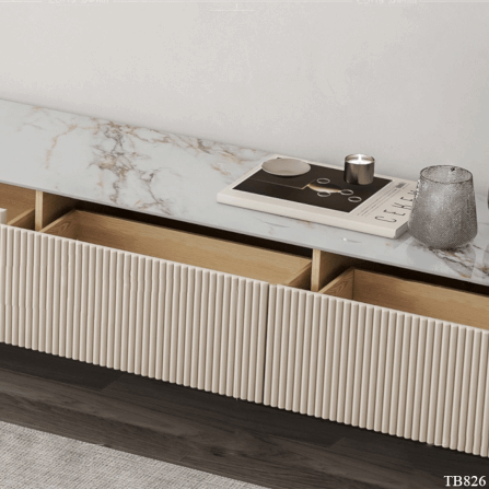 ตู้วางทีวี MJhomedesigns TB826 สีครีม L240xW26xH40 cm_2
