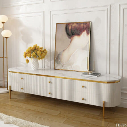 ตู้วางทีวี MJhomedesigns TB786 สีขาว L180xW40xH47 cm_2