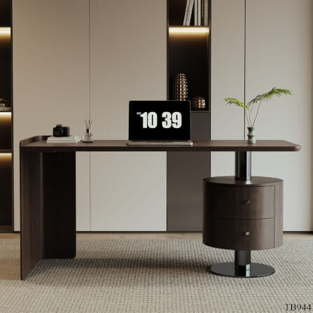 โต๊ะทำงาน MJhomedesigns TB944 สีน้ำตาล L140xW70xH75 cm _3