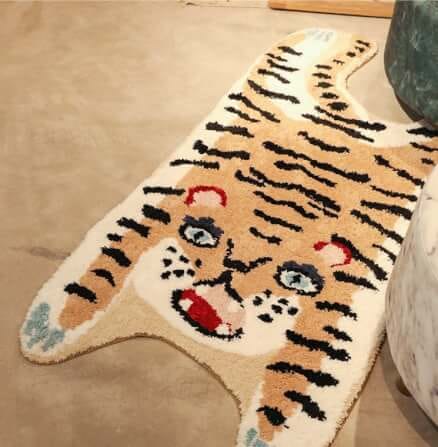 พรมเสือข้างเตียง MJhomedesigns ขนาด 84 x 164 ซม. น้ำตาล_3