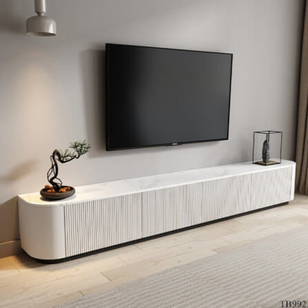ตู้วางทีวี MJhomedesigns TB992 สีขาว L200xW40xH42 cm_3