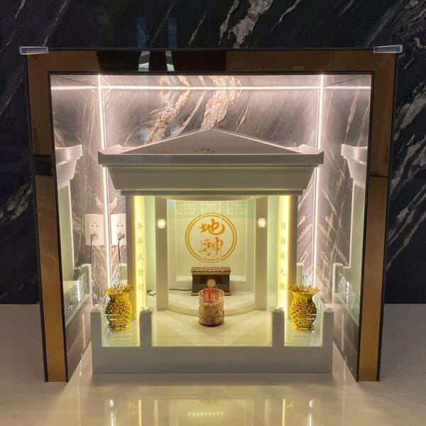 ตี่จู้หินอ่อน Aviva Spirit Modern Luxury ขนาด 35 นิ้ว สีเบจน้ำตาลอ่อน