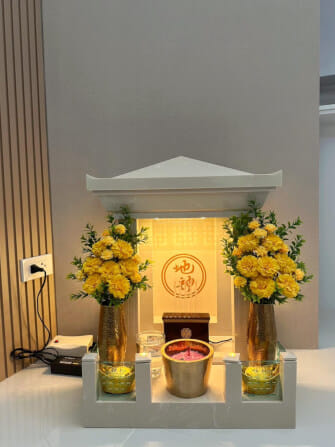 ตี่จู้หินอ่อน Aviva Spirit Modern Luxury ขนาด 18.5 นิ้ว สีเบจน้ำตาลอ่อน_1