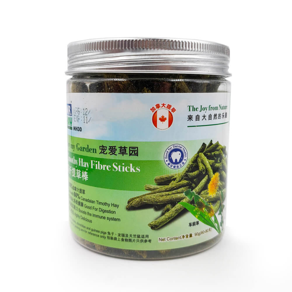หญ้าทิโมธีอัดแท่ง MR.HAY TIMOTHY HAY FIBRE STICKS (MH30) (90G)