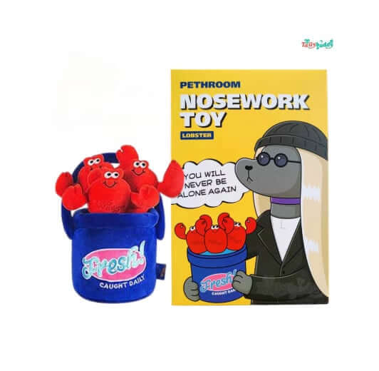 ของเล่นผ้านุ่ม PETHROOM NOSE WORK TOY - LOBSTER สำหรับสุนัขและแมว_0