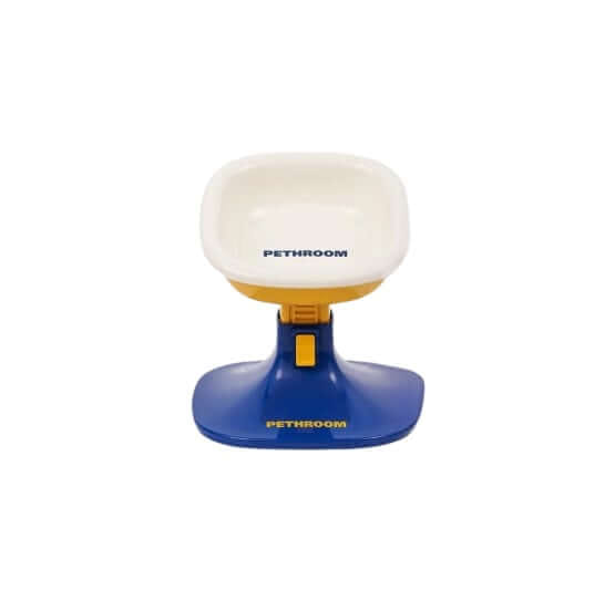 ชามพร้อมโต๊ะ PETHROOM WELL FIT TABLE & BOWL สำหรับสัตว์เลี้ยง (โต๊ะ สีน้ำเงิน เหลือง) + (ชามสีขาว)_0