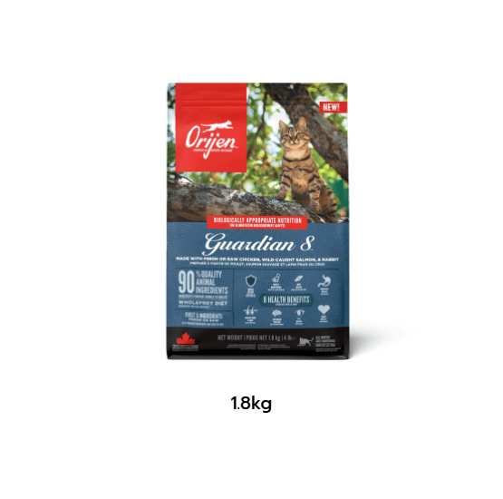 อาหารแมวแบบเม็ด ORIJEN GUARDIAN 8 สำหรับแมวโต (1.8 KG)_0