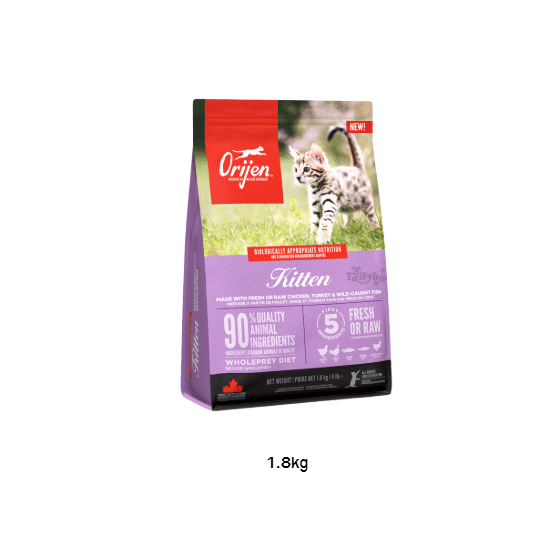 อาหารแมวแบบเม็ด ORIJEN สูตรสำหรับลูกแมวอายุ 2 เดือนขึ้นไป (1.8 KG)