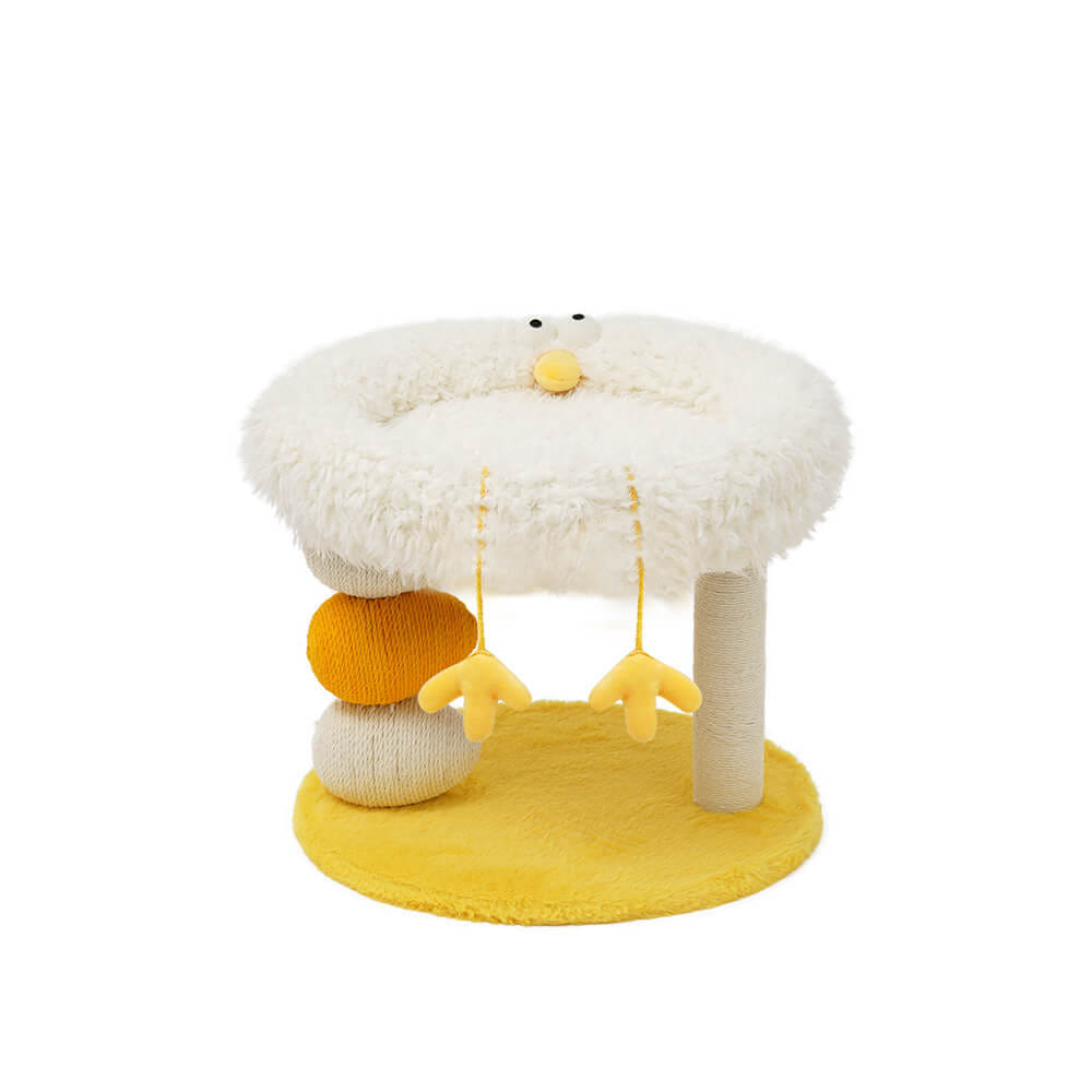 คอนโดแมว ZEZE CLUCK CAT SCRATCHING POST ทรงแมวฟักไข่_0
