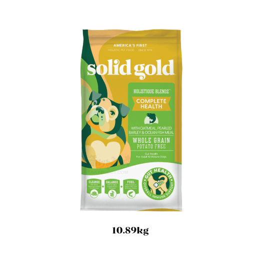 อาหารสุนัขโฮลิสติก SOLID GOLD HOLISTIQUE BLENDZ สำหรับสุนัขโต สูงวัย และมีน้ำหนักเกิน (10.89KG)