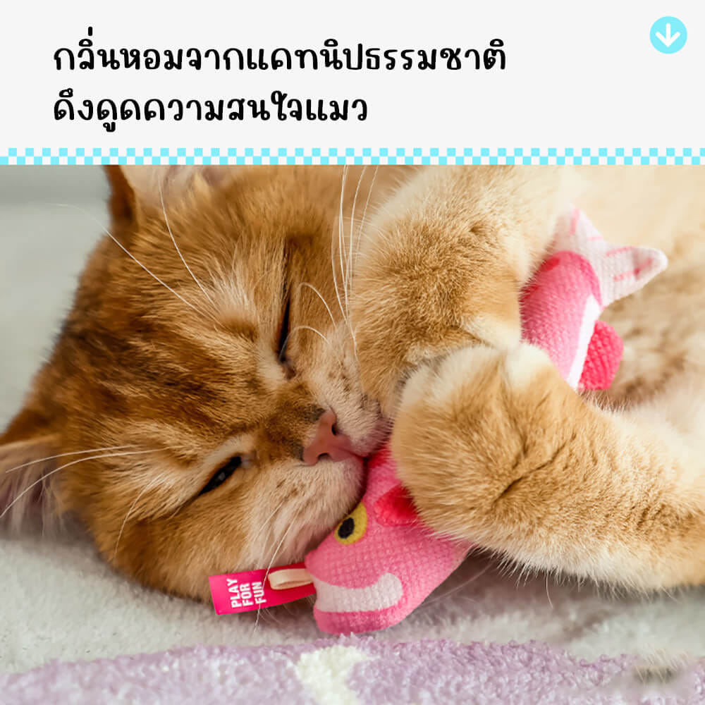 ของเล่นแมว Q-MONSTER BAG OF FISH ถุงปลา 5 ตัว_1