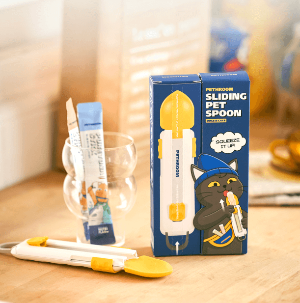 ช้อนรูดขนมครีมเลีย PETHROOM SIDING PET SPOON สำหรับทั้งแมวและสุนัข_1