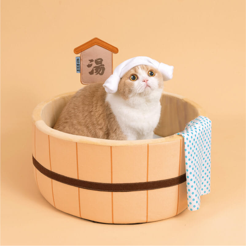 ที่นอนสัตว์เลี้ยง PURLAB ONSEN BED ทรงอ่างแช่ออนเซน_1