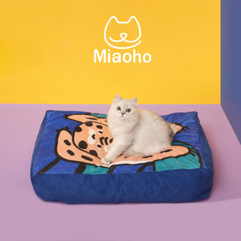 ที่นอนสัตว์เลี้ยง MIAOHO RAINBOW PET SOFA ลายแมวส้ม_4