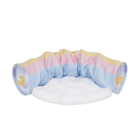 อุโมงค์แมว ZEZE RAINBOW TUNNEL BED ลายสายรุ้ง_0