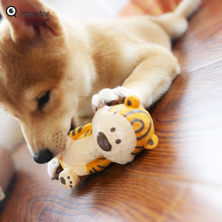ของเล่นสุนัข Q-MONSTER WOOD CARVING ตุ๊กตาพี่กระต่าย_5