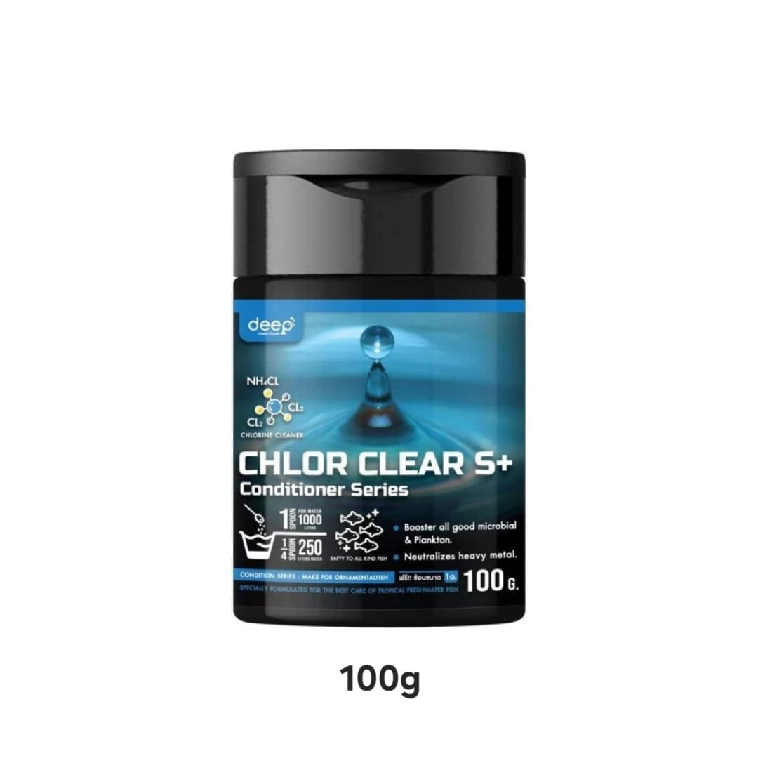 ผงกำจัดคลอรีน CHLOR CLEAR S+ (ชนิดผง) DEEP BIOTECH 100 กรัม_0
