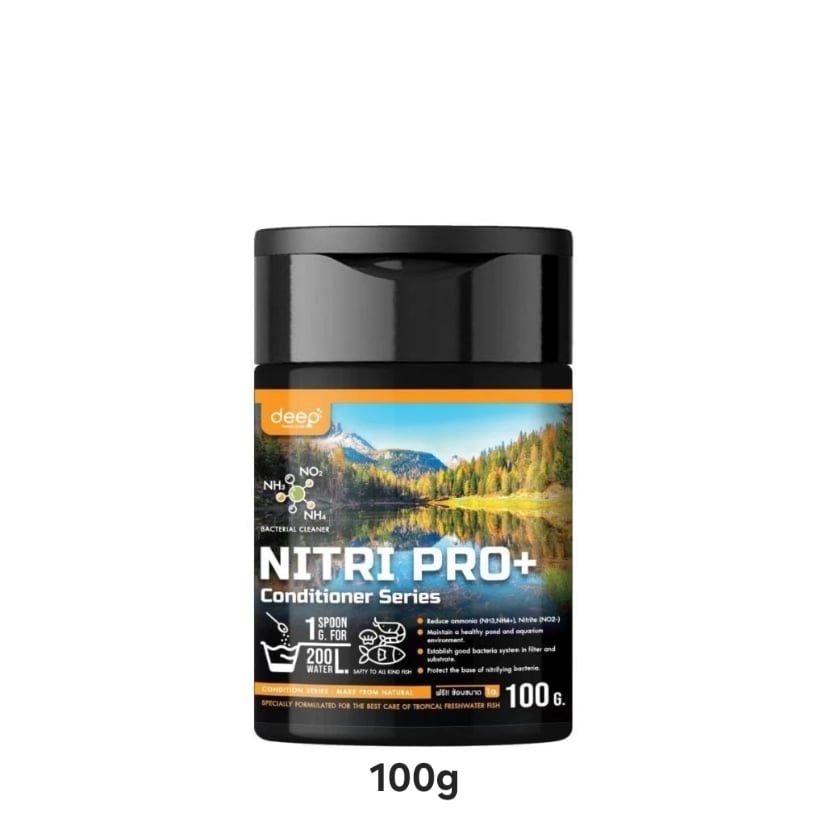 แบคทีเรียกำจัดแอมโมเนียและไนไตรท์ DEEP BIOTECH NITRIPRO+ (ชนิดผง) 100 กรัม_0