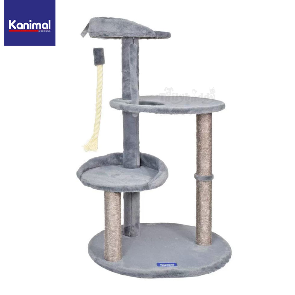 คอนโดแมว 3 ชั้น KANIMAL ORBIT TREE 60X49X101 ซม. สีเทา_1