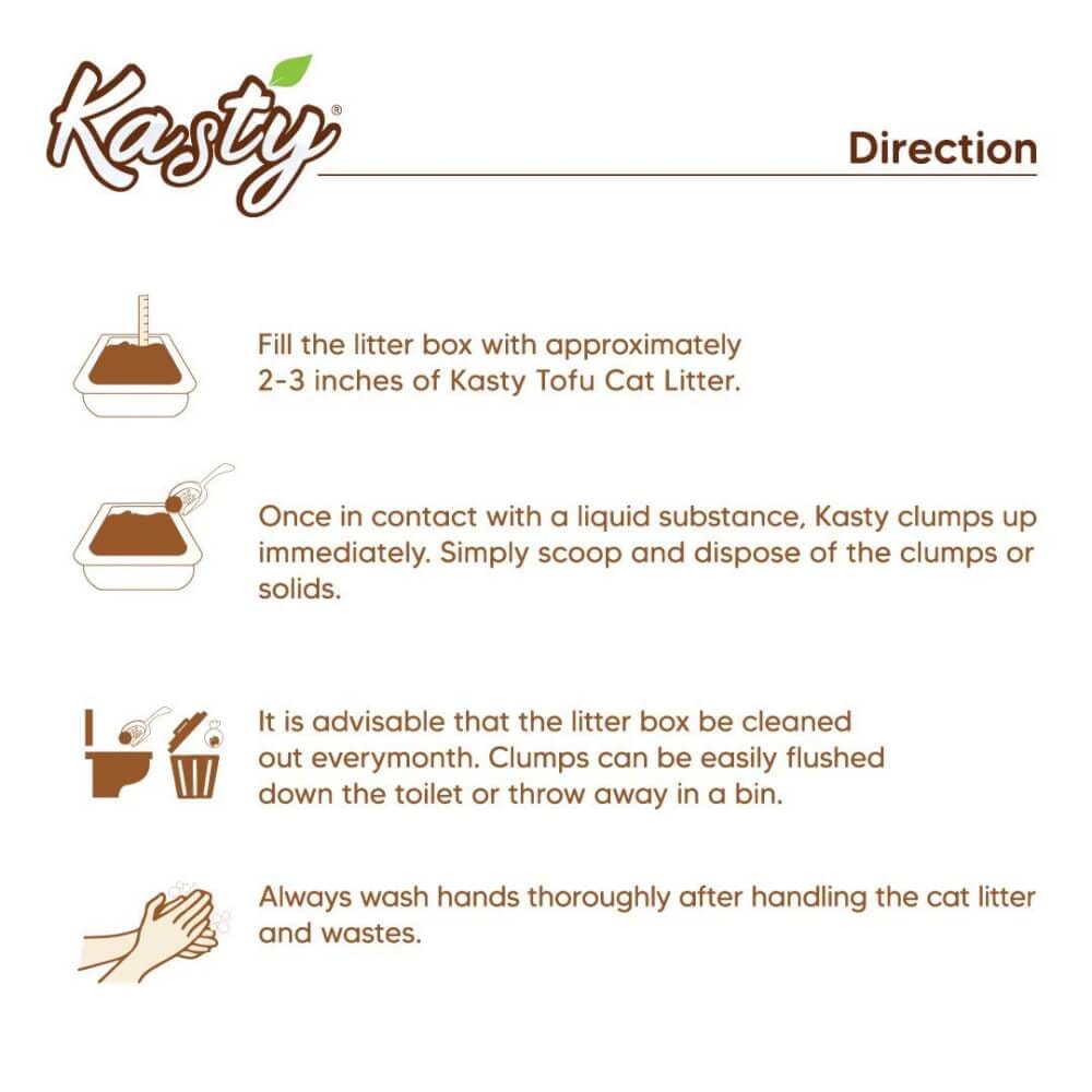 ทรายแมวเต้าหู้ kasty ชนิดเกล็ด สูตร Original ขนาด 10 ลิตร_4