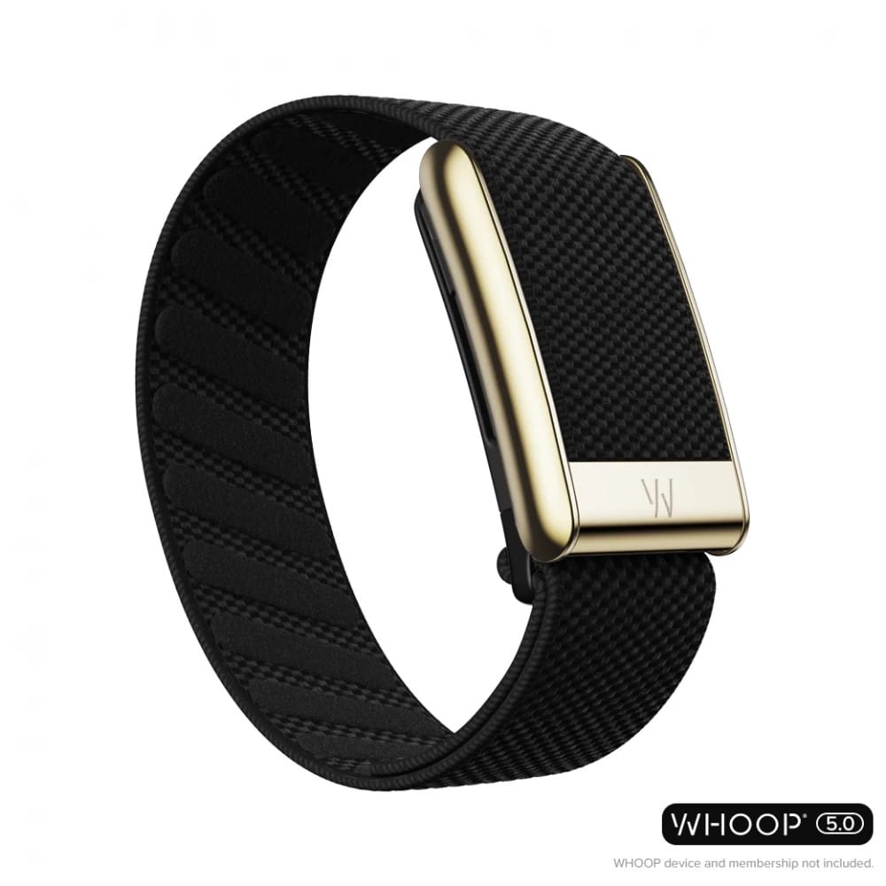 สายสำรอง SUPERKNIT LUXE WHOOP 5.0 - OBSIDIAN WITH GOLD_1