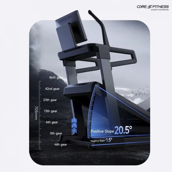 ลู่วิ่งไฟฟ้า CORE-FITNESS FIT HIKE ปรับความชันสูงสุด 46 ระดับ_5