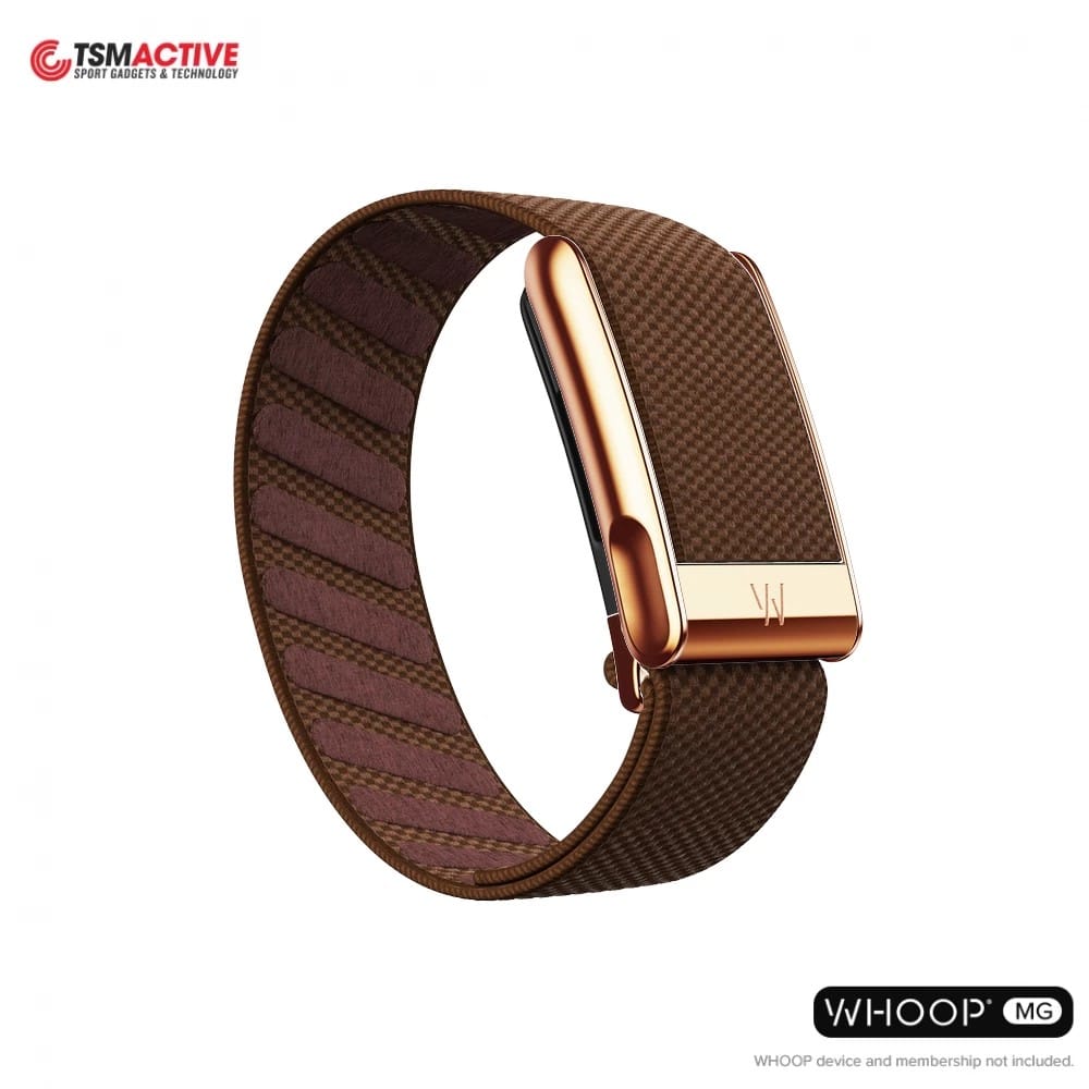 สายสำรอง SUPERKNIT LUXE WHOOP MG (YOUR WAY) - WALNUT WITH ROSE GOLD