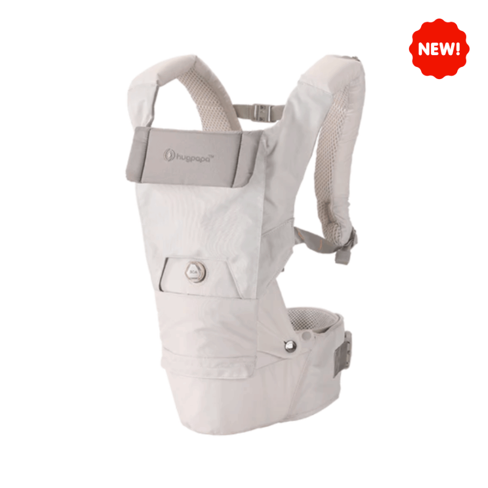 เป้อุ้ม​ HUGPAPA รุ่น DIAL-FIT PRO (3IN1 HIP SEAT CARRIER) สีครีมอมเทา_0