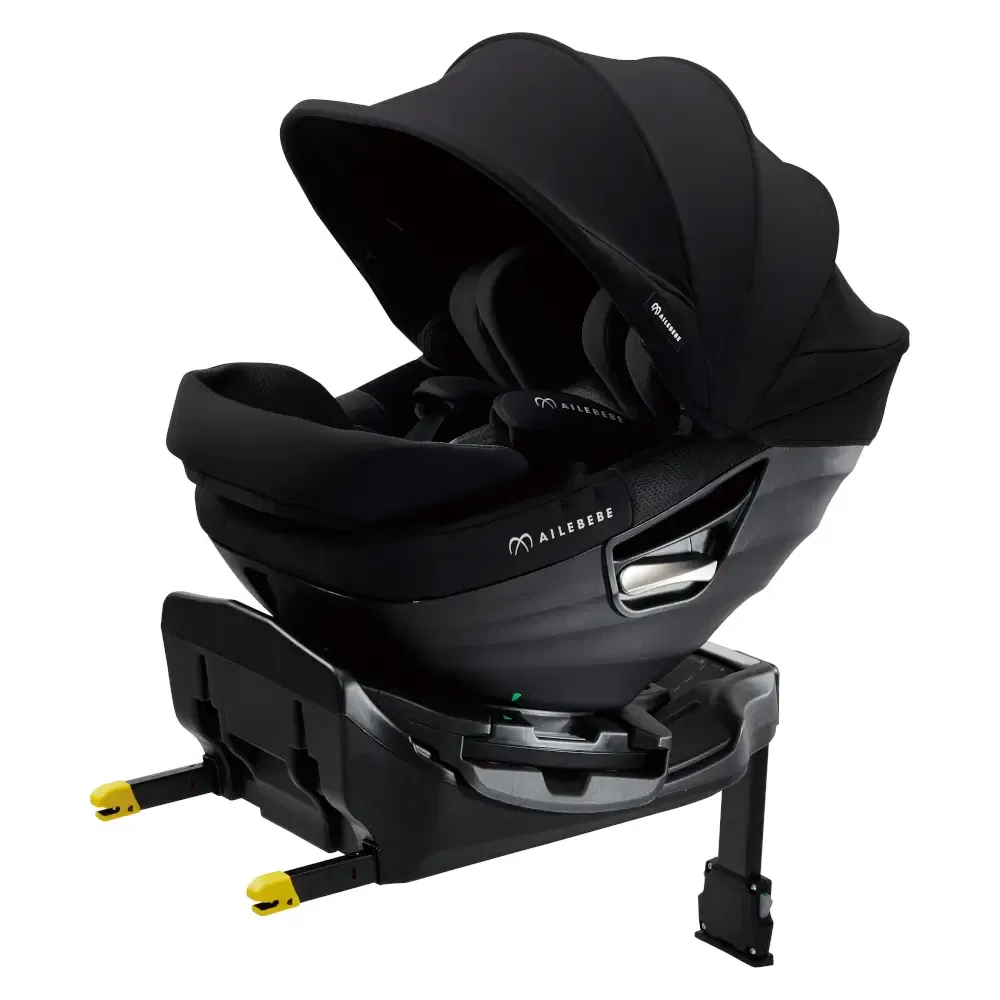 คาร์ซีทแรกเกิด - 4ปี  AILEBEBE รุ่น KURUTTO SLIDE สีดำ