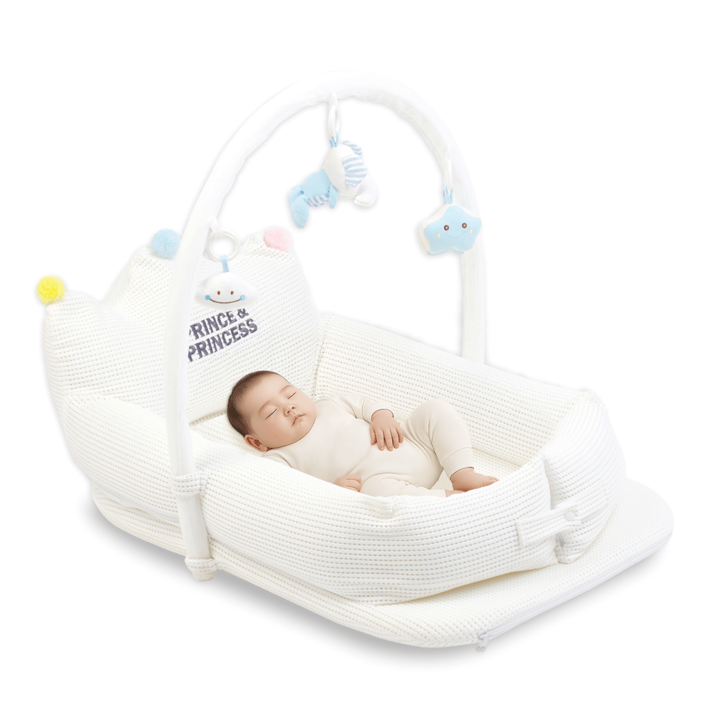เบาะนอนทารก BABY CROWN NEST 4D BREATH - PRINCE & PRINCESS