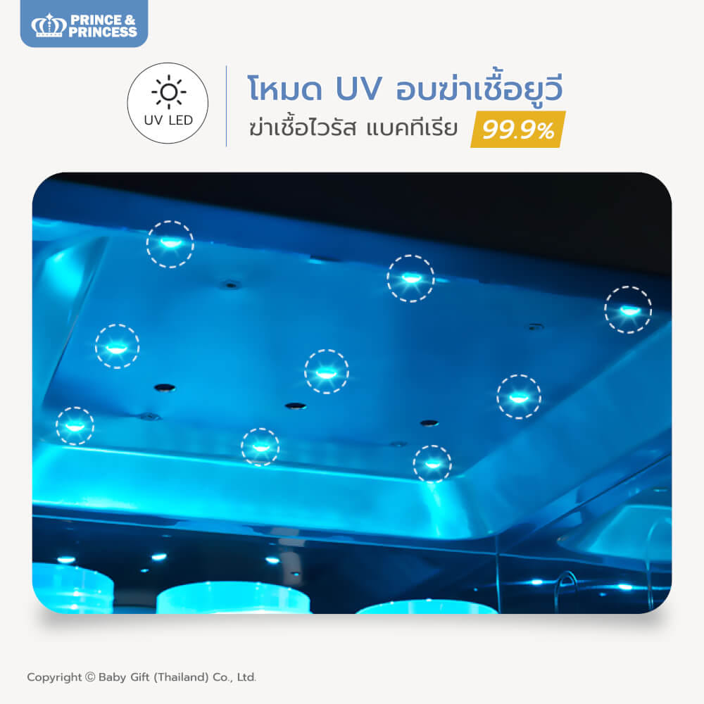 เครื่องอบยูวี PRINCE & PRINCESS รุ่น UV GEN 3 LED_10
