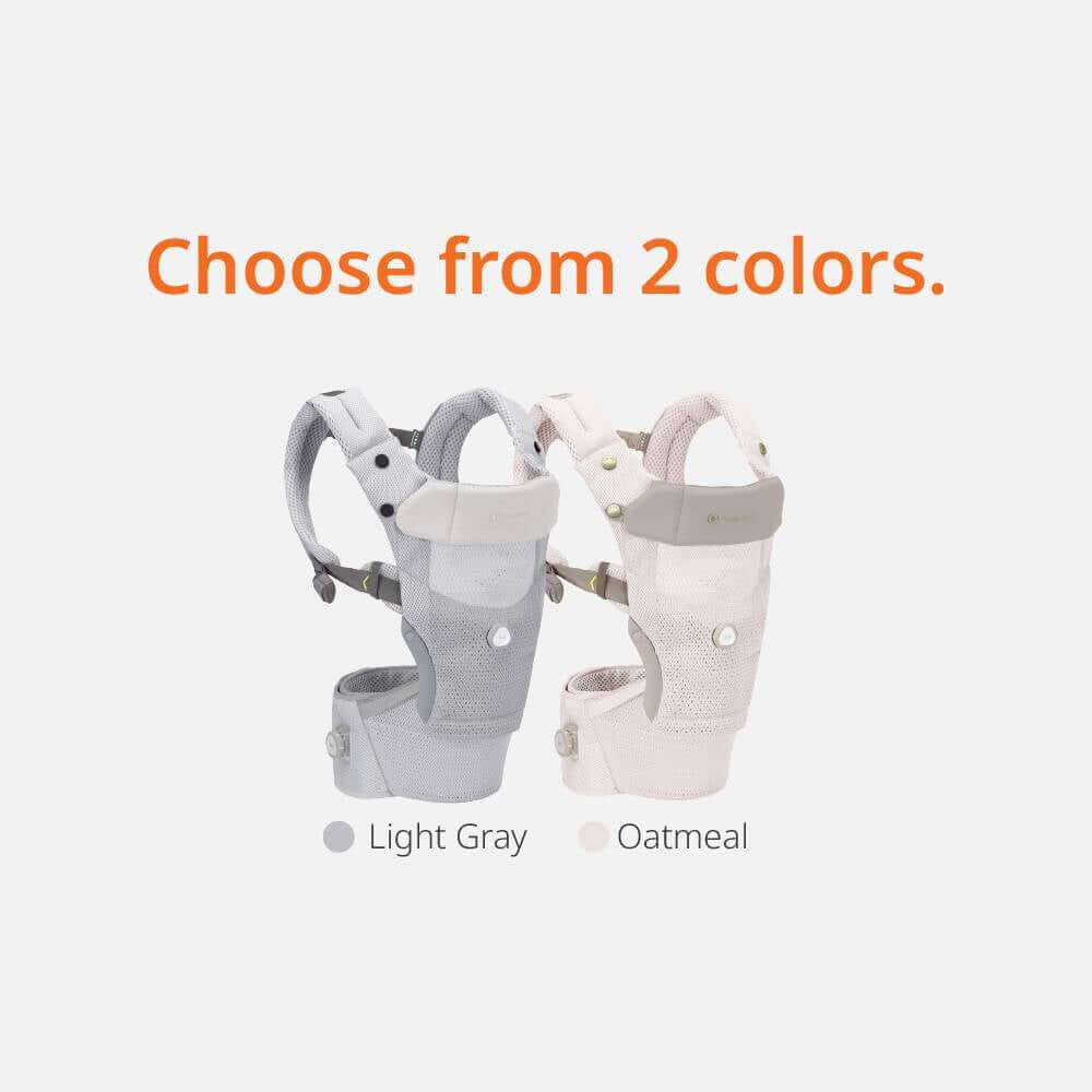 เป้อุ้ม​ HUGPAPA รุ่น DIAL-FIT MAX (BABY CARRIER) สีเทาอ่อน_10