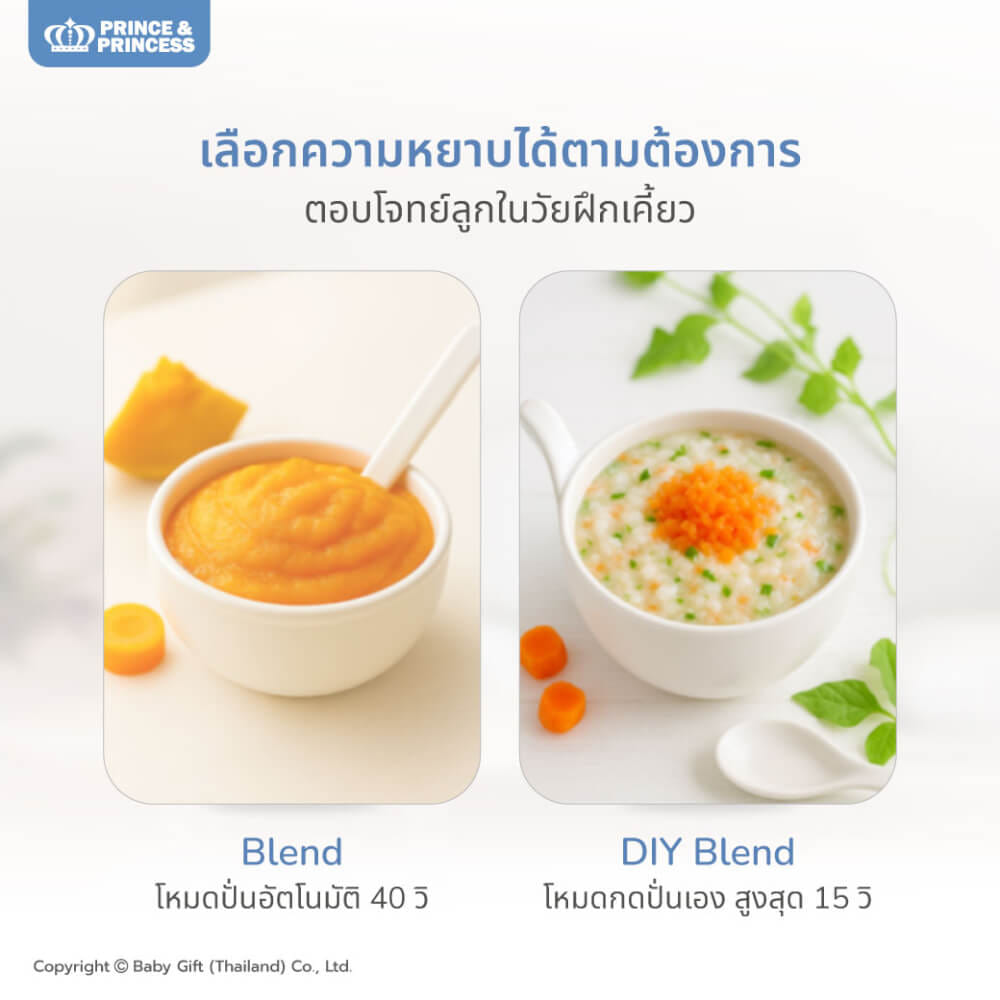 เครื่องปั่นอาหารเด็ก EAZY PEASY PRO - PRINCE & PRINCESS_2