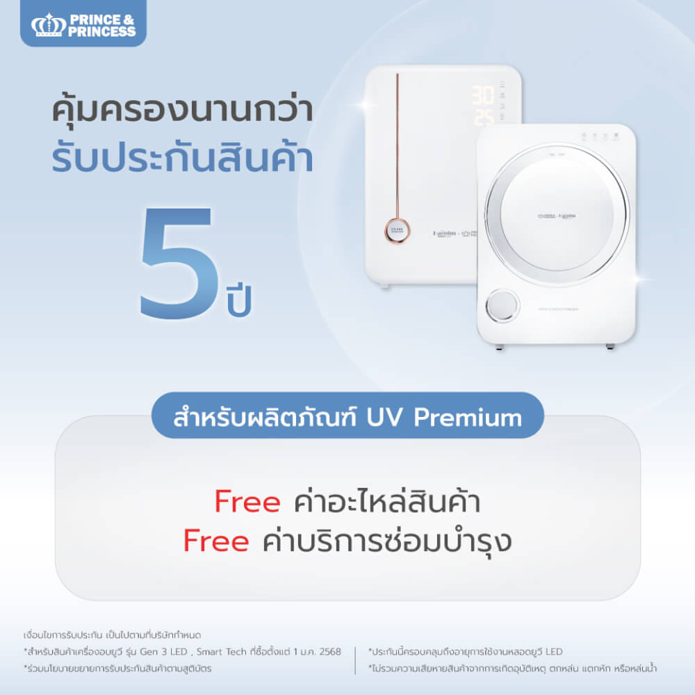 เครื่องอบยูวี PRINCE & PRINCESS  รุ่น UV SMART TECH สีขาวเมทัล_9