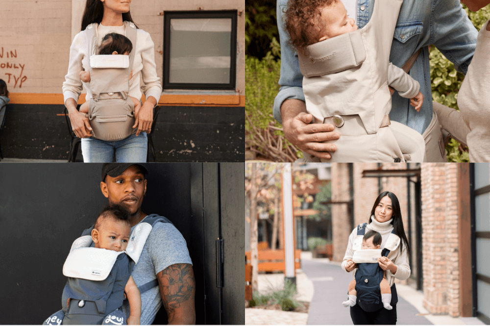 เป้อุ้ม​ HUGPAPA รุ่น DIAL-FIT PRO (3IN1 HIP SEAT CARRIER) สีครีมอมเทา_9