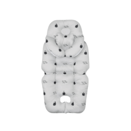 เบาะรองนอนรถเข็น HUGPAPA STROLLER LINER สีเทา_0