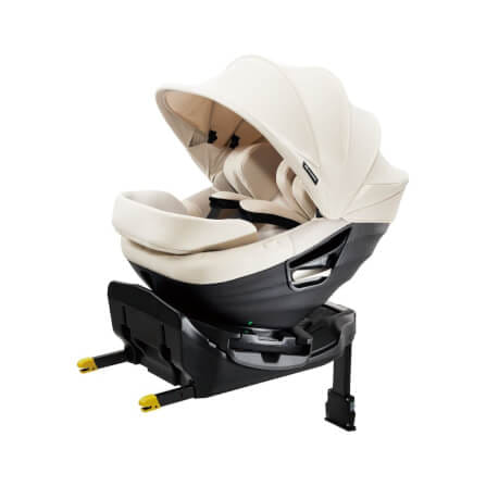 คาร์ซีทแรกเกิด - 4ปี  AILEBEBE รุ่น KURUTTO SLIDE สีขาว_0