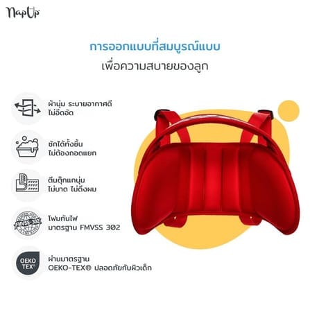 สายรัดประคองศีรษะ NAP UP สีน้ำเงินเข้ม_4