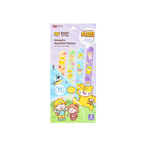 สติกเกอร์กันยุงเเถบยาว BABY TATTOO กลิ่นลาเวนเดอร์_0