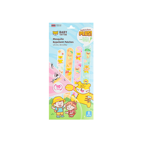 สติกเกอร์กันยุงเเถบยาว BABY TATTOO กลิ่นตะไคร้_0
