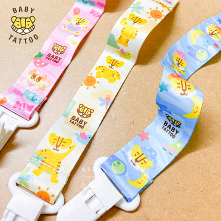 สายคล้องจุกหลอก BABY TATTOO สีชมพู_7