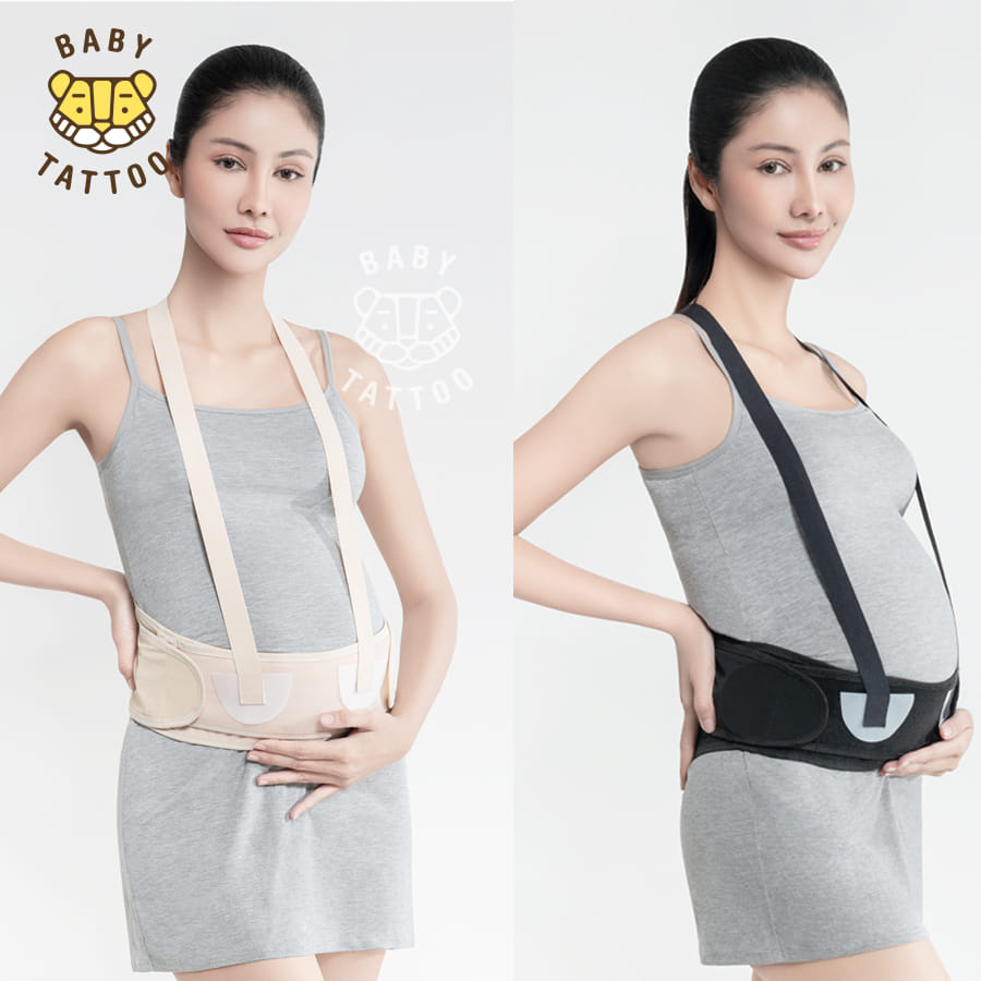 เข็มขัดพยุงครรภ์ BABY TATTOO สีดำ_10