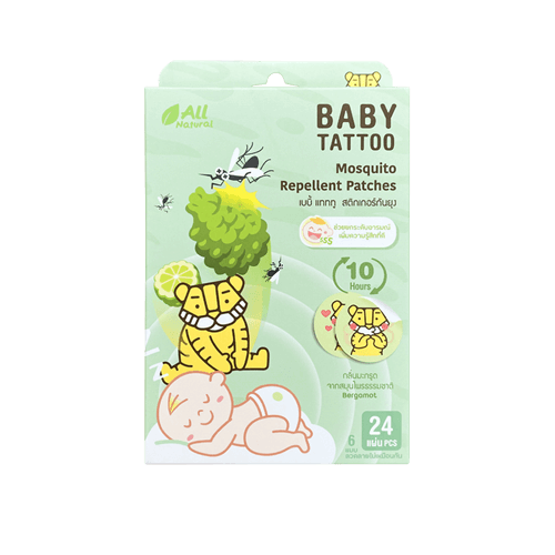 สติกเกอร์กันยุง BABY TATTOO กลิ่นมะกรูด_0