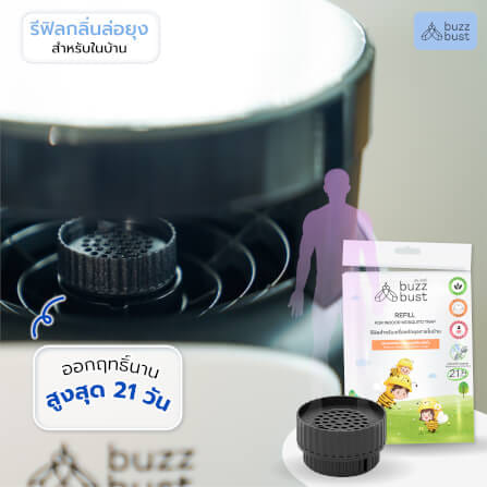 ผงล่อยุงและแมลง BUZZBUST สำหรับเครื่องดักยุงในบ้าน_3