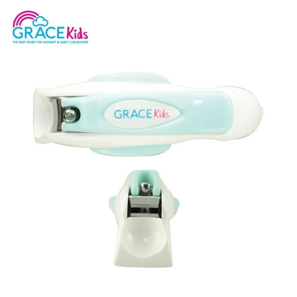 กรรไกรตัดเล็บเด็กลายการ์ตูน Grace Kids สีเขียว