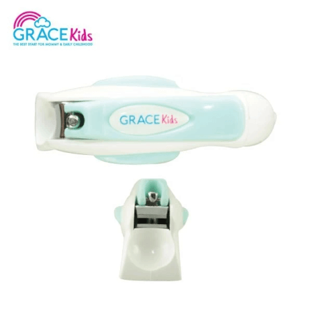 กรรไกรตัดเล็บเด็กลายการ์ตูน Grace Kids สีเขียว_3