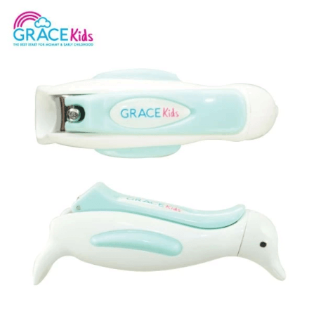 กรรไกรตัดเล็บเด็กลายการ์ตูน Grace Kids สีเขียว_4